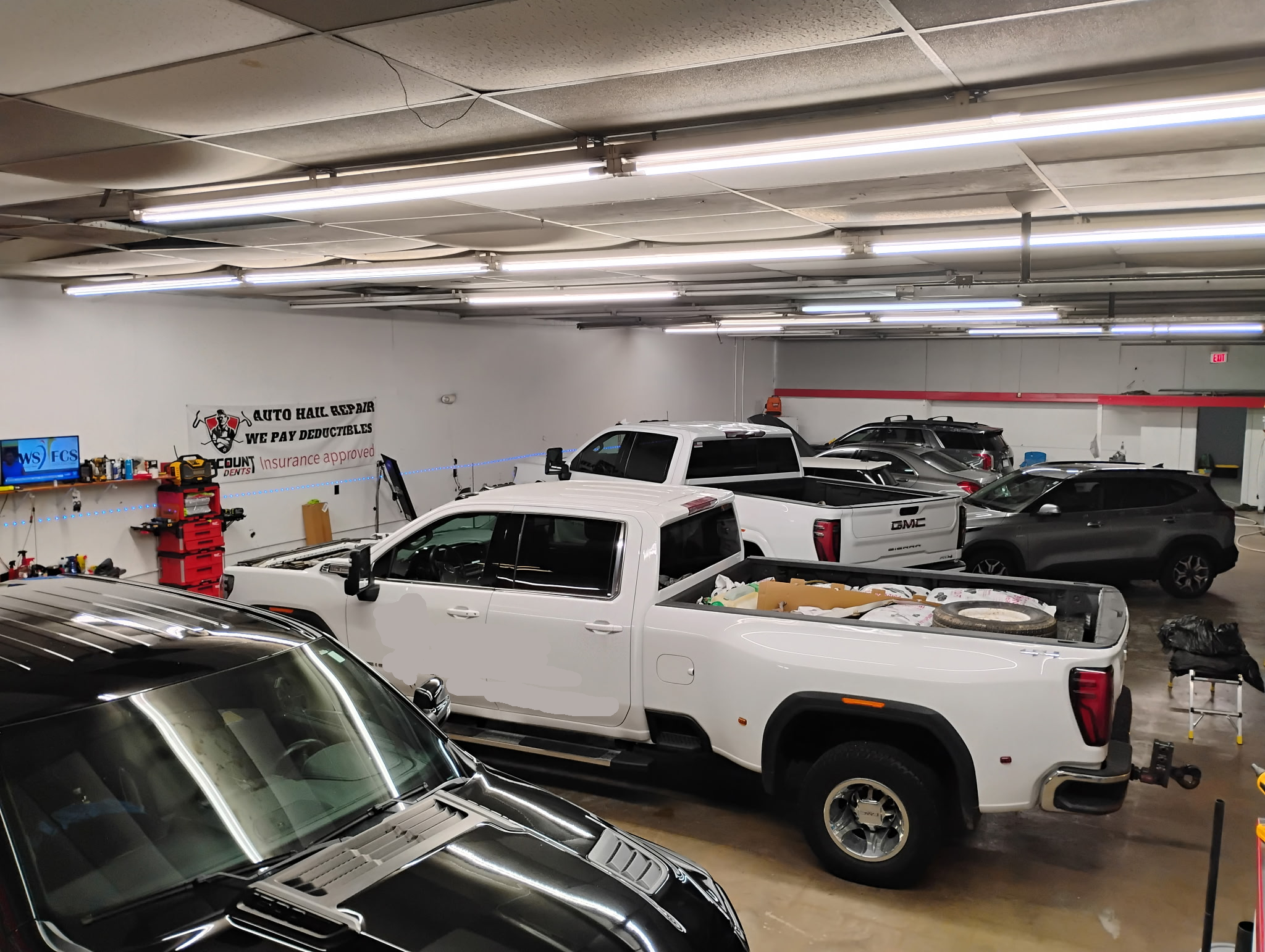 repair process guidance and dent repair illustration